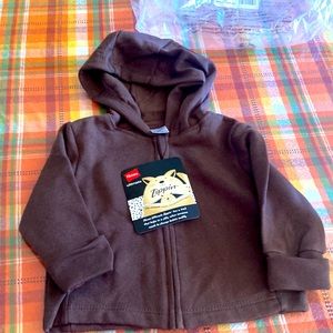 NWT brown hoodie 6-12 months